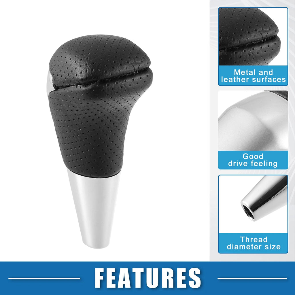 Gear Shift Knob for Toyota Land Cruiser  Black Silver Tone