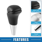 Gear Shift Knob for Toyota Land Cruiser  Black Silver Tone