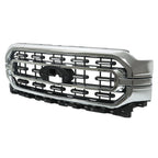Front Upper Grille for Ford F150 (2021–2022) ML3Z-8200-DA Chrome Painted