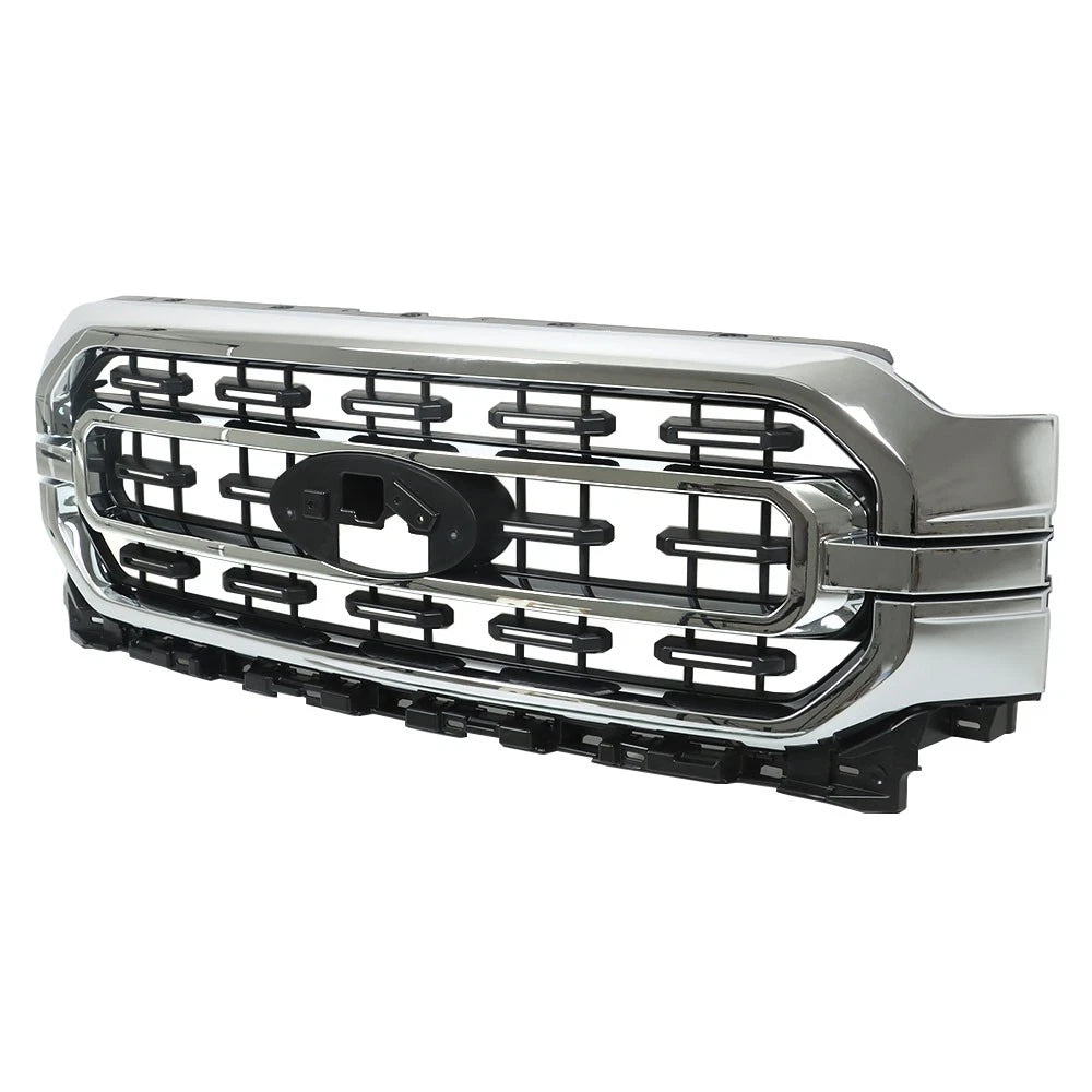 Front Upper Grille for Ford F150 (2021–2022) ML3Z-8200-DA Chrome Painted