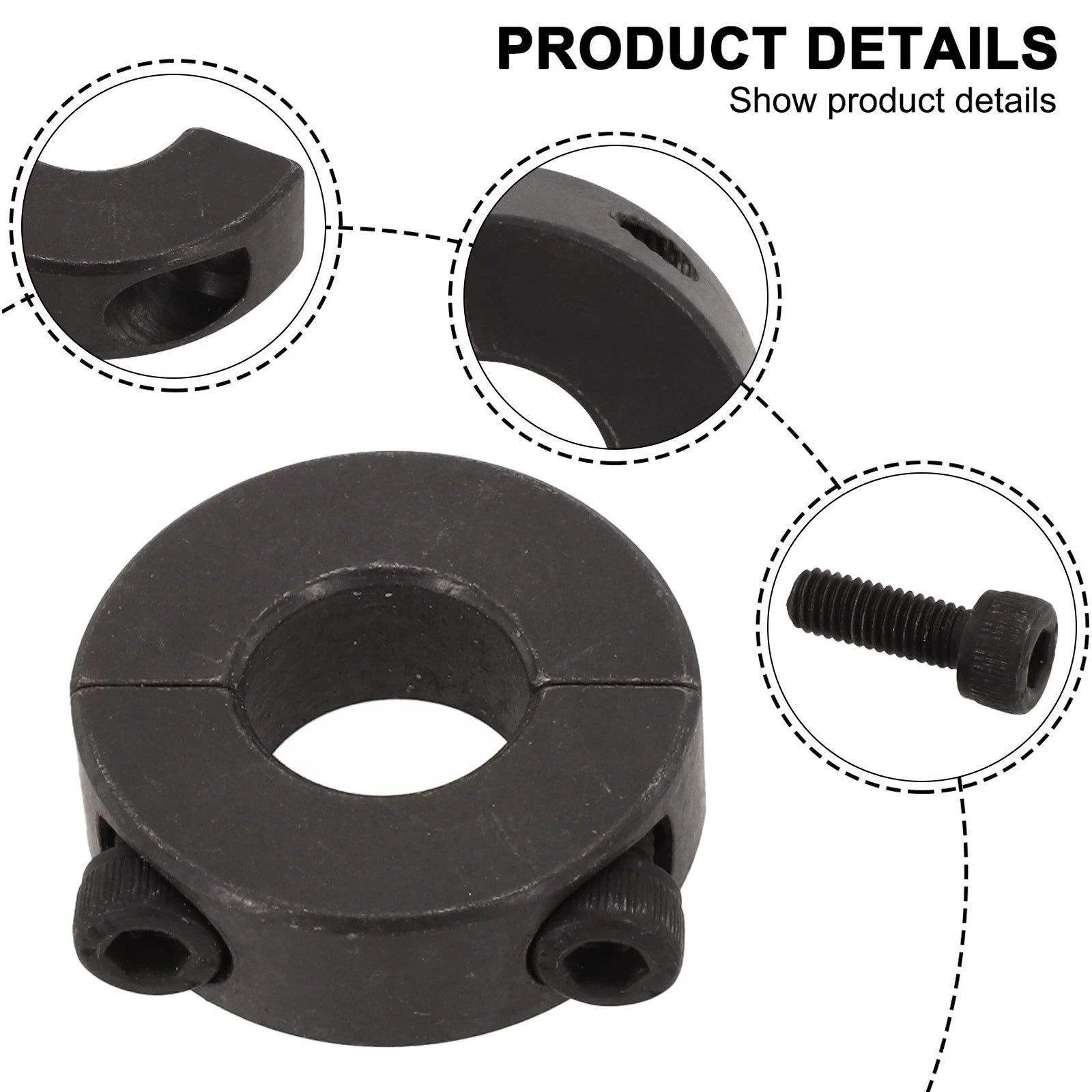 Shaft Collar Clamp for Industrial Standard (12mm, 40mm Inner Diameter)