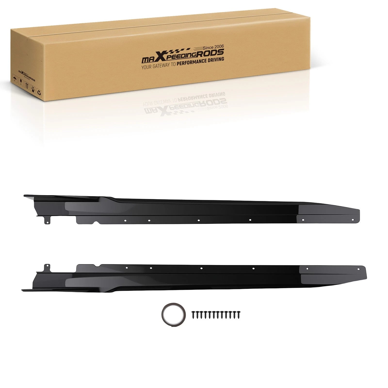 Side Body Extensions For BMW 3-Series G20 2019-2022 Gloss Black ABS Pair