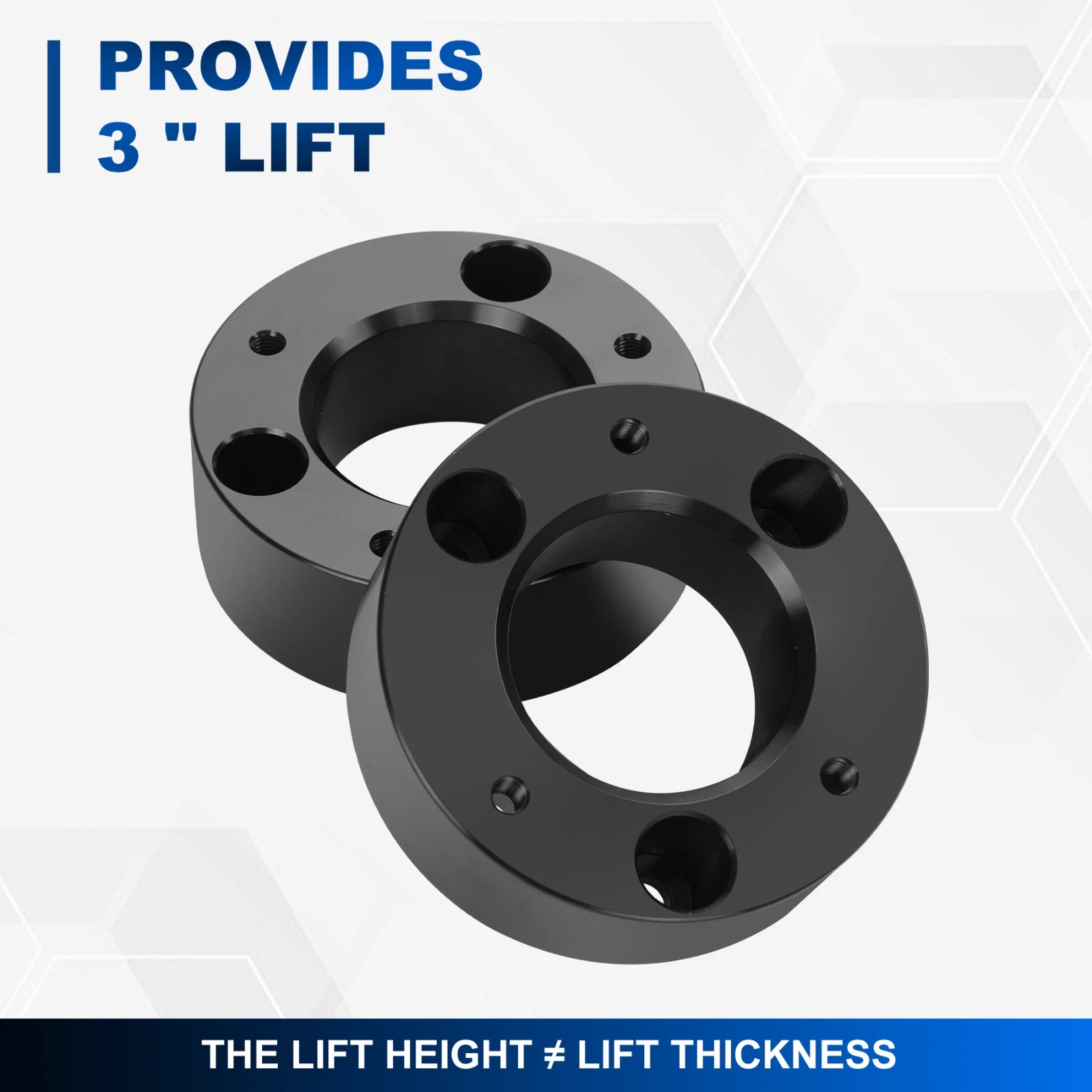 3" Front Lift Kit Strut Top Mount Billet Spacers for Ford F-150 (2004–2017)