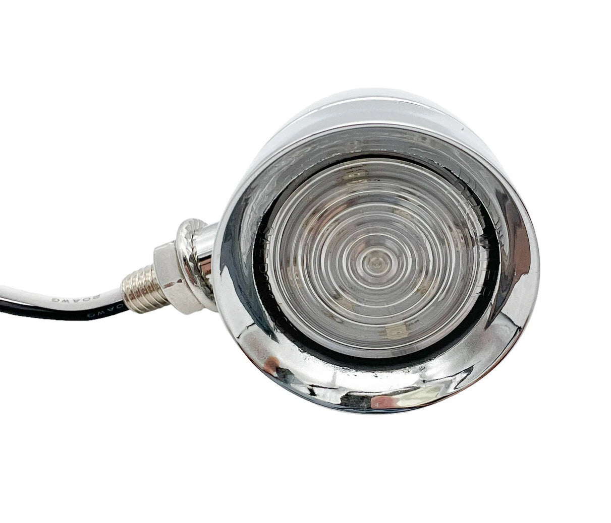 Mini Bullet LED Light Chrome Amber Clear Lens Replacement for Honda Motorcycle (2000–2010)