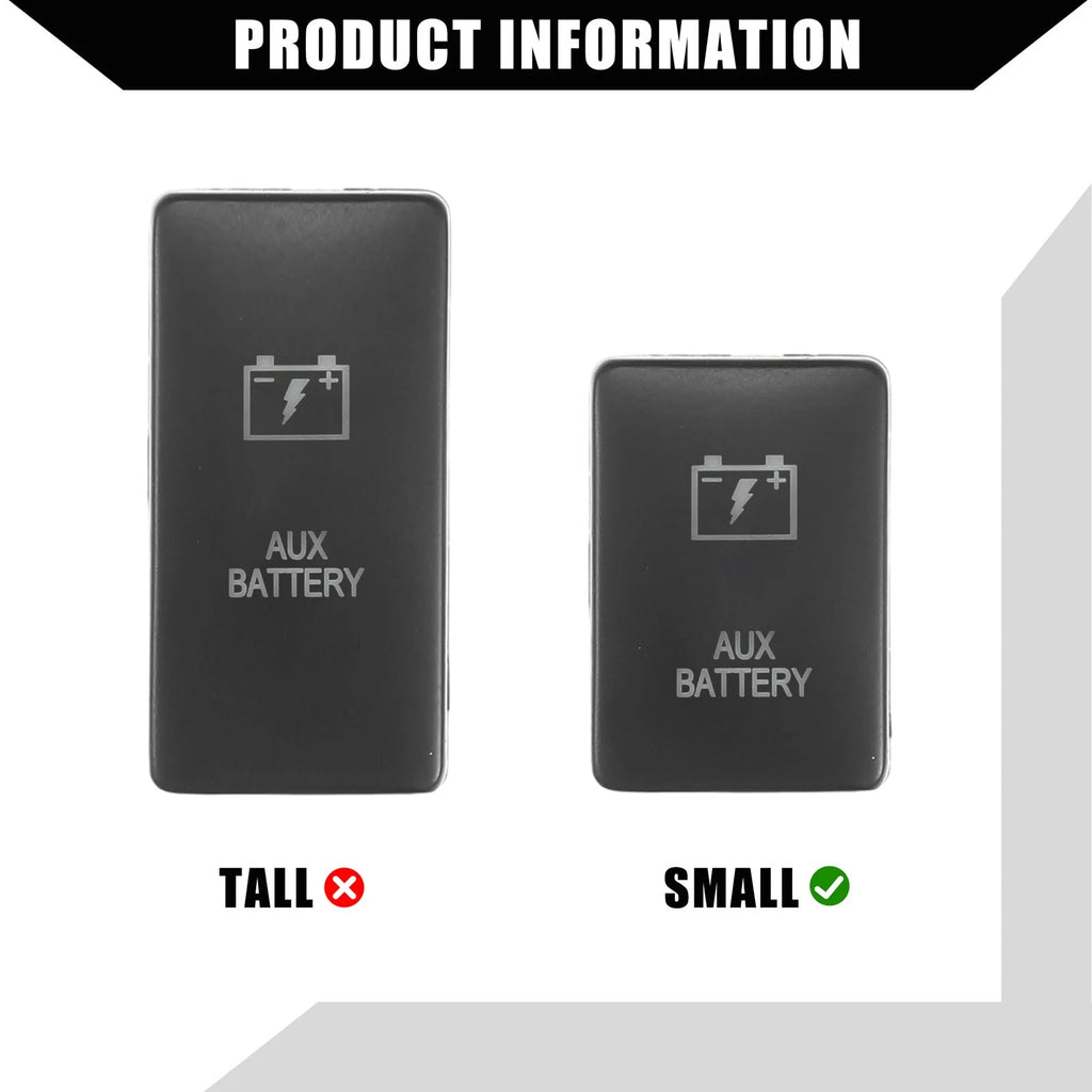 AUX Battery Push Button Switch Set for Toyota Landcruiser 4Runner 