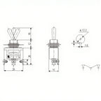 3 Position Switch 15A for Marine (Easy Installation)