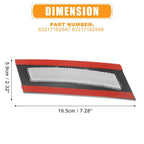 Pair Bumper Reflector Side Marker for BMW X5 (2007-2013) Clear