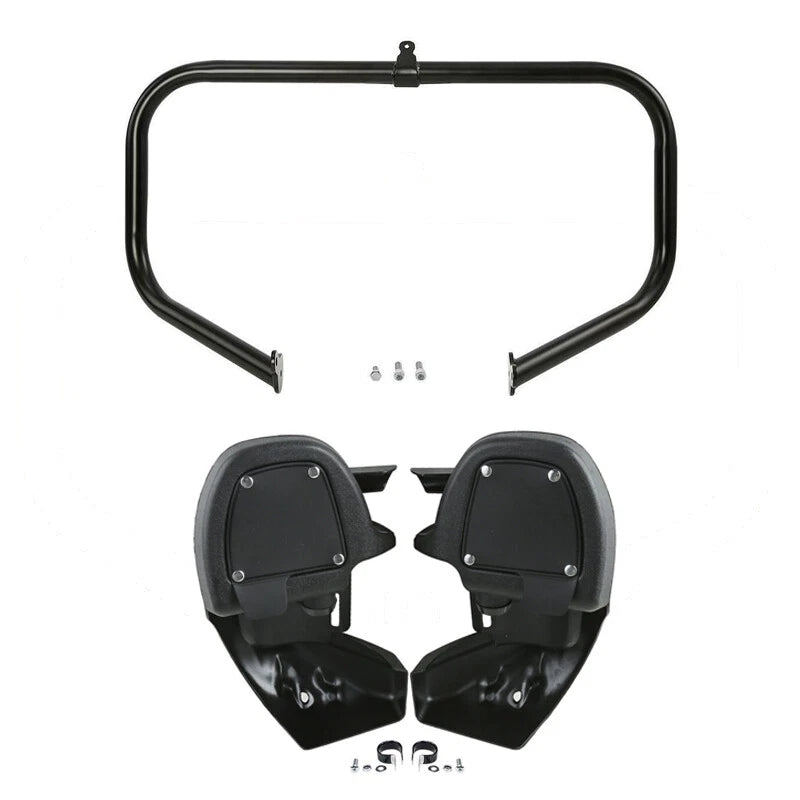 Lower Vented Leg Fairings & Engine Bar for Harley Street Road Glide (2009–2013)