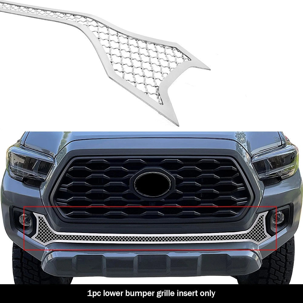 Stainless Chrome Mesh Grille Insert for Toyota Tacoma (2016-2023)