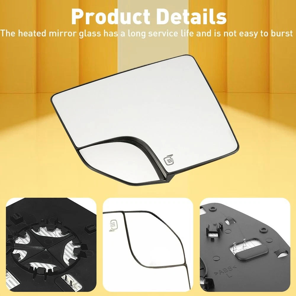 Set of 2 Mirror Glass for Ford F150 (2015–2020) Power Heated Spotter