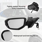 3 Pin Left Side Exterior Door Mirror Assembly White for Honda Civic (2016–2021) 767153118074