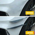 4X Glossy Black Bumper Canard Splitter Diffuser Lip for