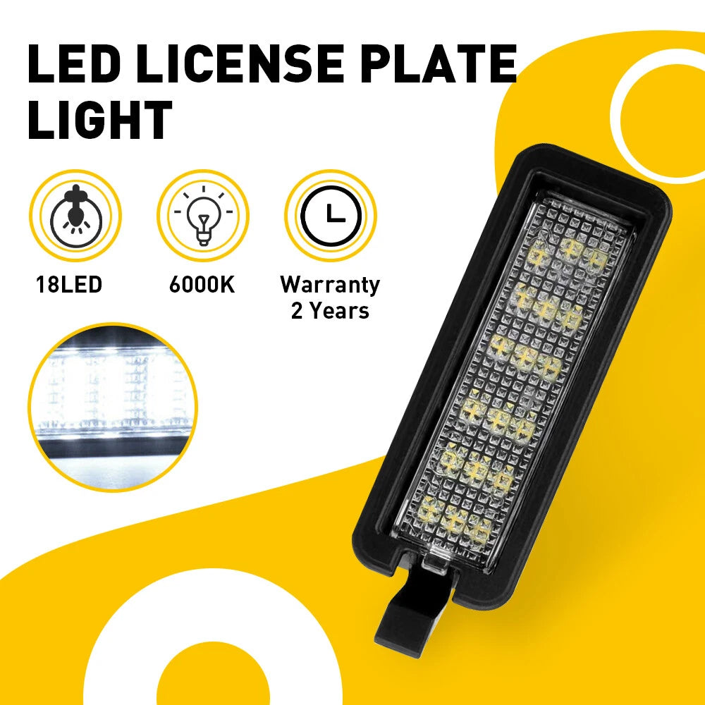 1PC License Plate Tag Light for Chrysler 300 Dodge Charger Challenger (2015–2021)