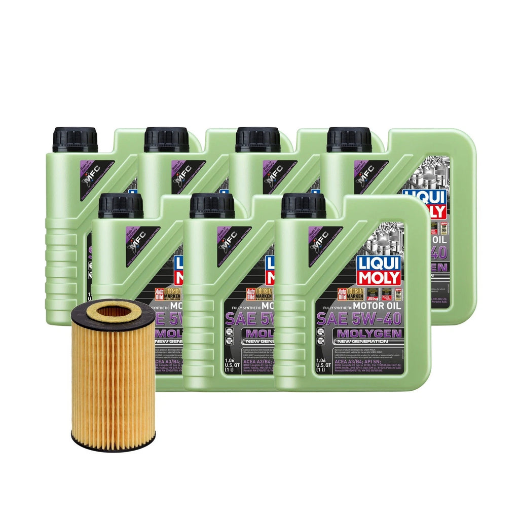 Oil Change Kit 7L Liqui Moly Molygen 5W-40 for Audi CREC/CREH (2010–2023)