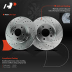 Front Drilled Brake Rotors & Ceramic Pads for BMW X3 X4 (2011–2017)
