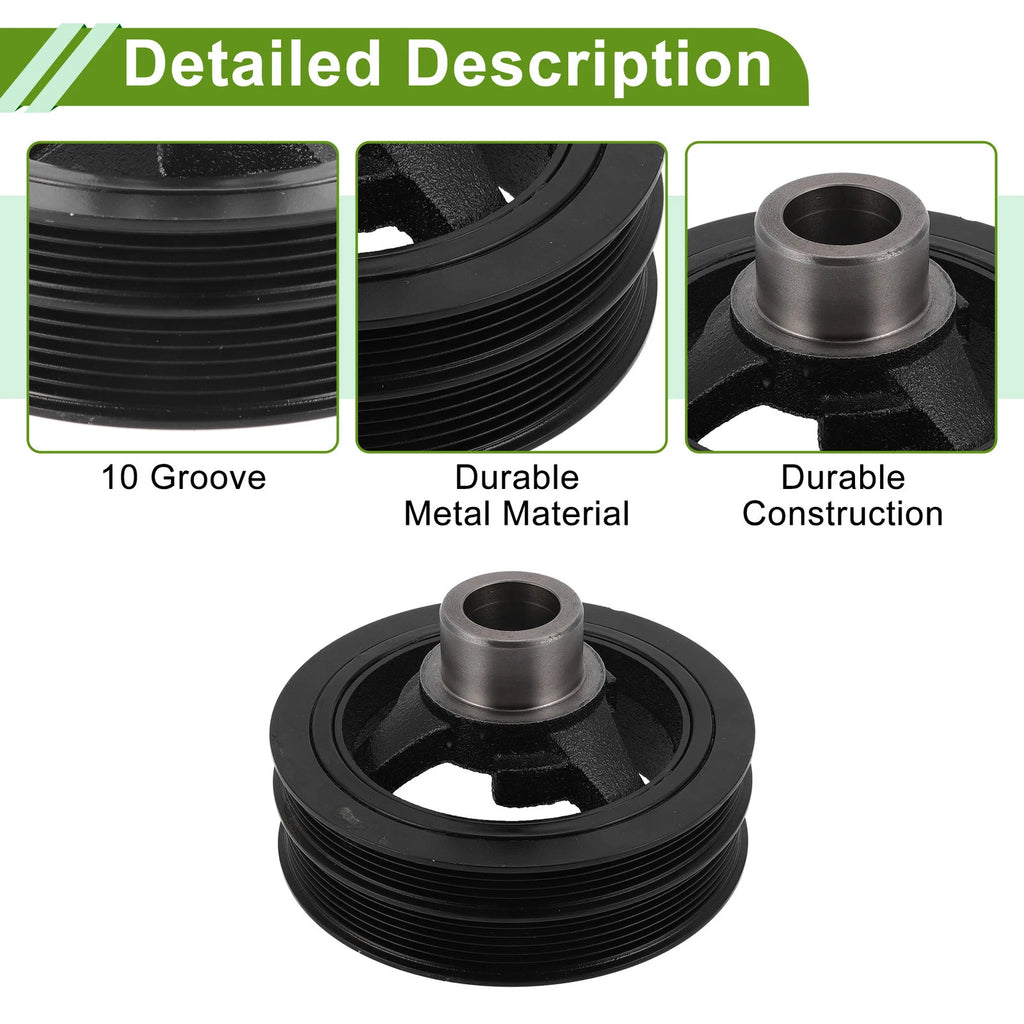 Engine Harmonic Balancer Crankshaft Pulley for Ford F-150 (2011–2020) No.BR3Z6312B