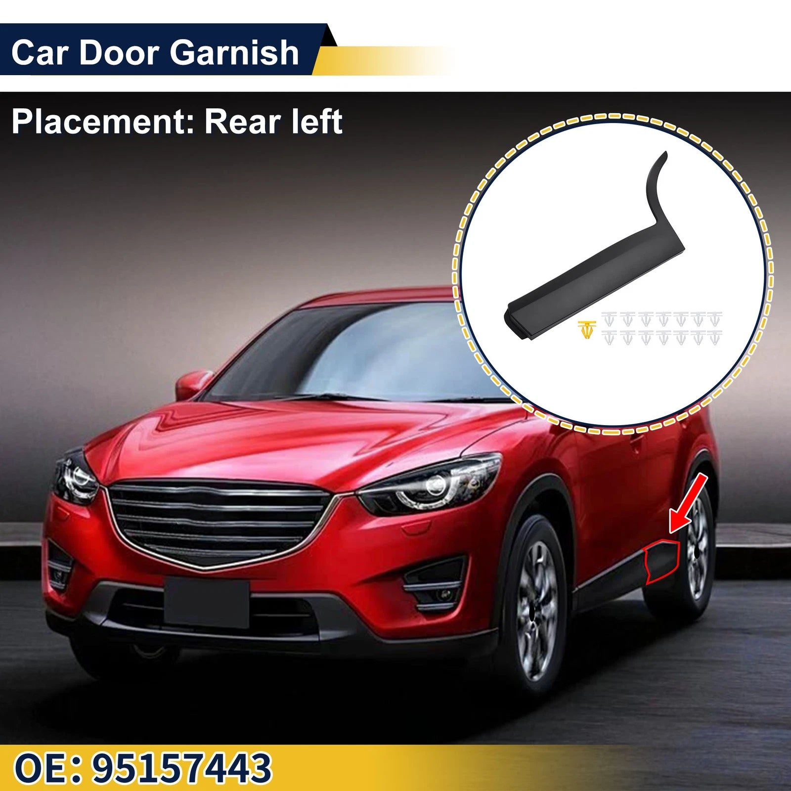 Door Side Lower Trim Rear Left No. 42856181 for Buick Encore GX (2020–2026)