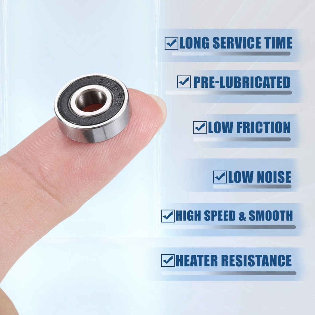10X 695-2RS Deep Groove Ball Bearings for Auto (5x13x4mm)