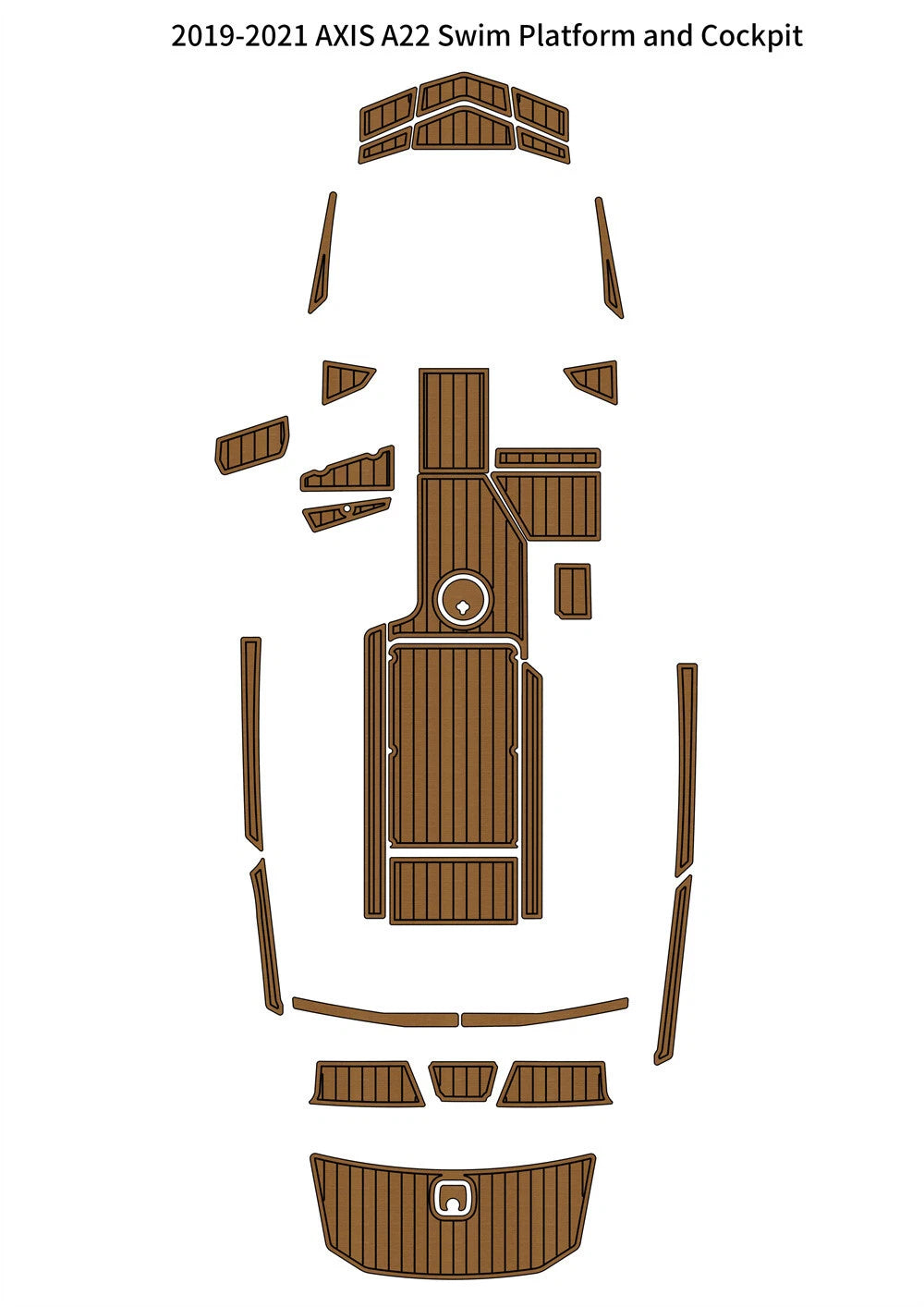EVA Foam Teak Deck Floor Mat for AXIS A22 (2019–2021)