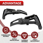 Set of 2 Front Lower Bumper Brackets for Ford Transit 150 250 350 (2015–2019)
