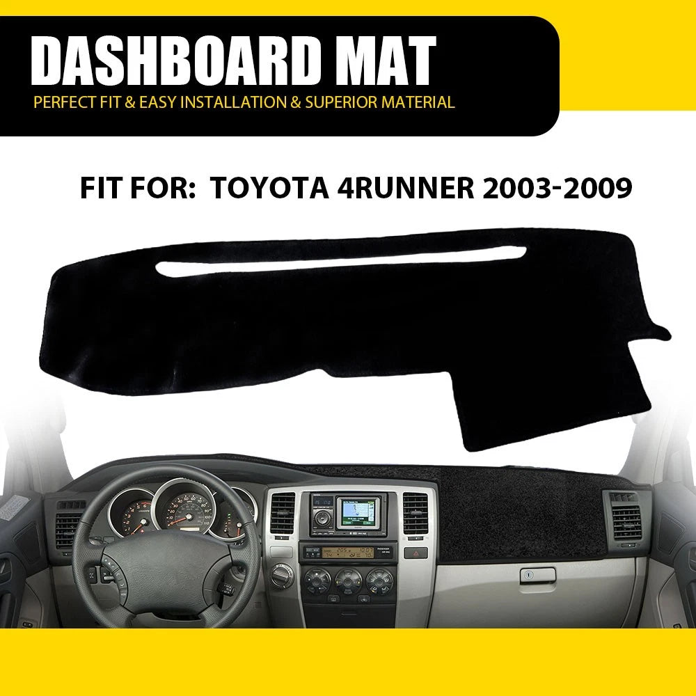 Dashboard Pad for Toyota 4Runner (2003–2009) - Black Dash Cover Mat