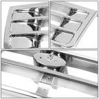 Polished Chrome Front Bumper Grille for Ford F150 F250 F350 Bronco (1992–1997)