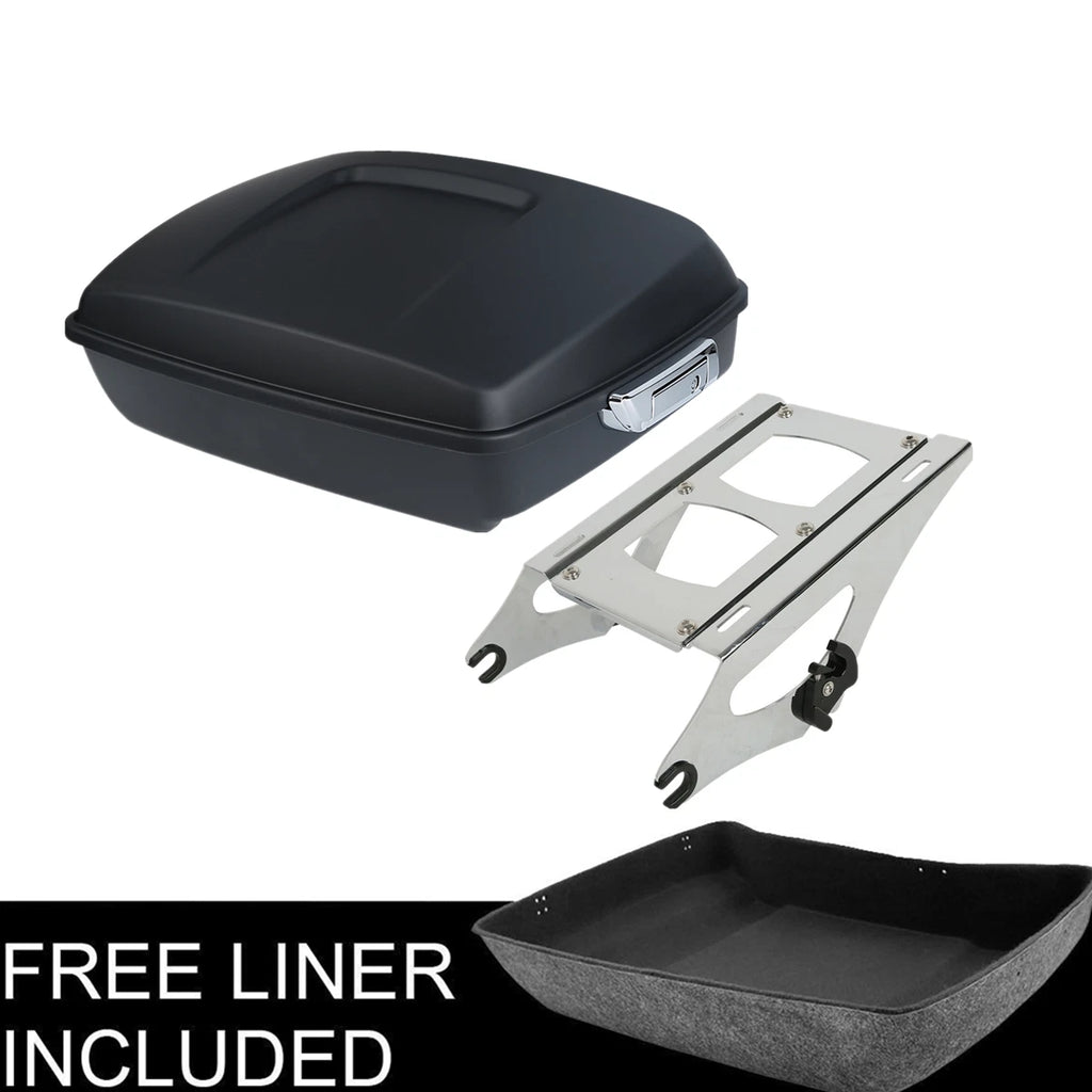 Matt Black Chopped Trunk Mount Rack for Harley Electra Road Glide (2014–2023)