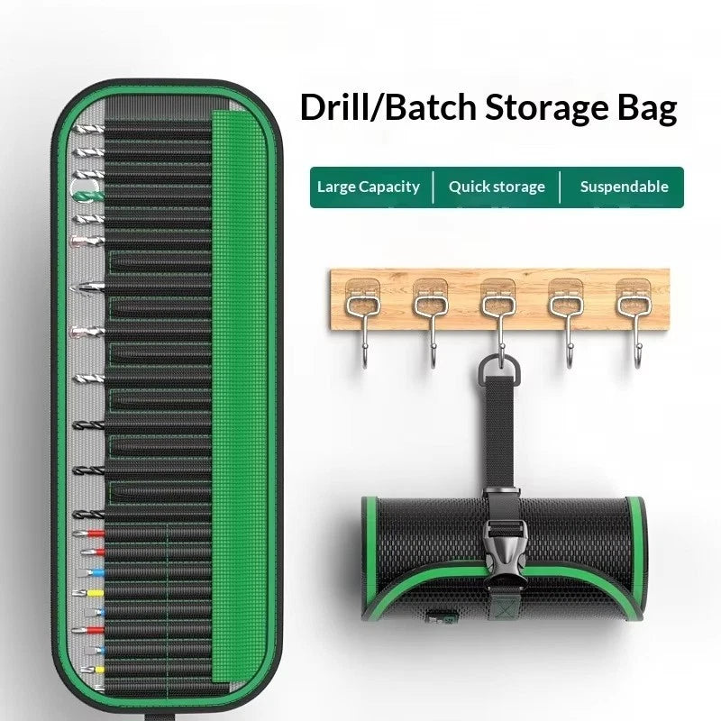 Tool Roll Bag for Electricians - Oxford Fabric, 3 Zones, 37 Compartments