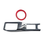 Carbon Fiber Look Gear Shift Panel Cover Trim for Jeep Wrangler JL JT (2018–2023)
