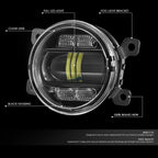 LED Projector Fog Lights for Ranger Mustang CR-V Pilot (2005–2022)