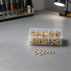 150PCS Brass Ring Eye Terminal Cable Lug Kit M10 Wire Connectors