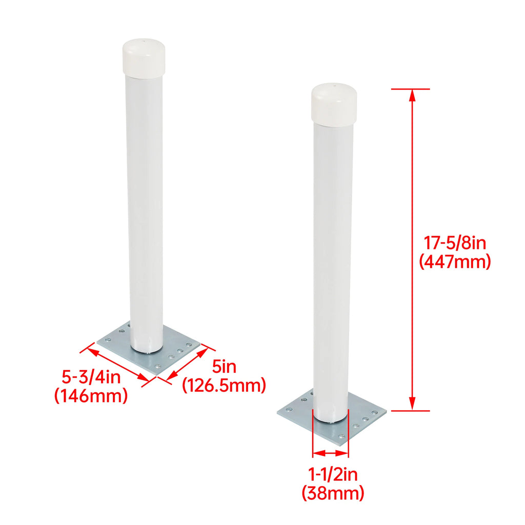 2X 22” Steel Boat Trailer Post Guides for Pontoon Ski Fishing Boat