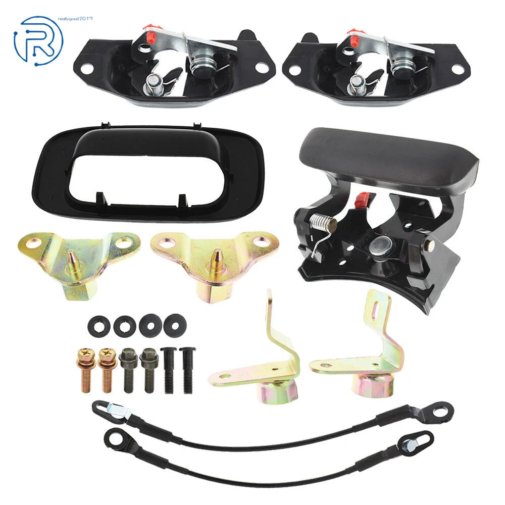 Tailgate Handle Hinge Latch Striker Cable Kit for Silverado Sierra (1999–2007)