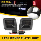 2 LED License Plate Light Assembly for Dodge Ram 1500 2500 3500 (2003–2018)
