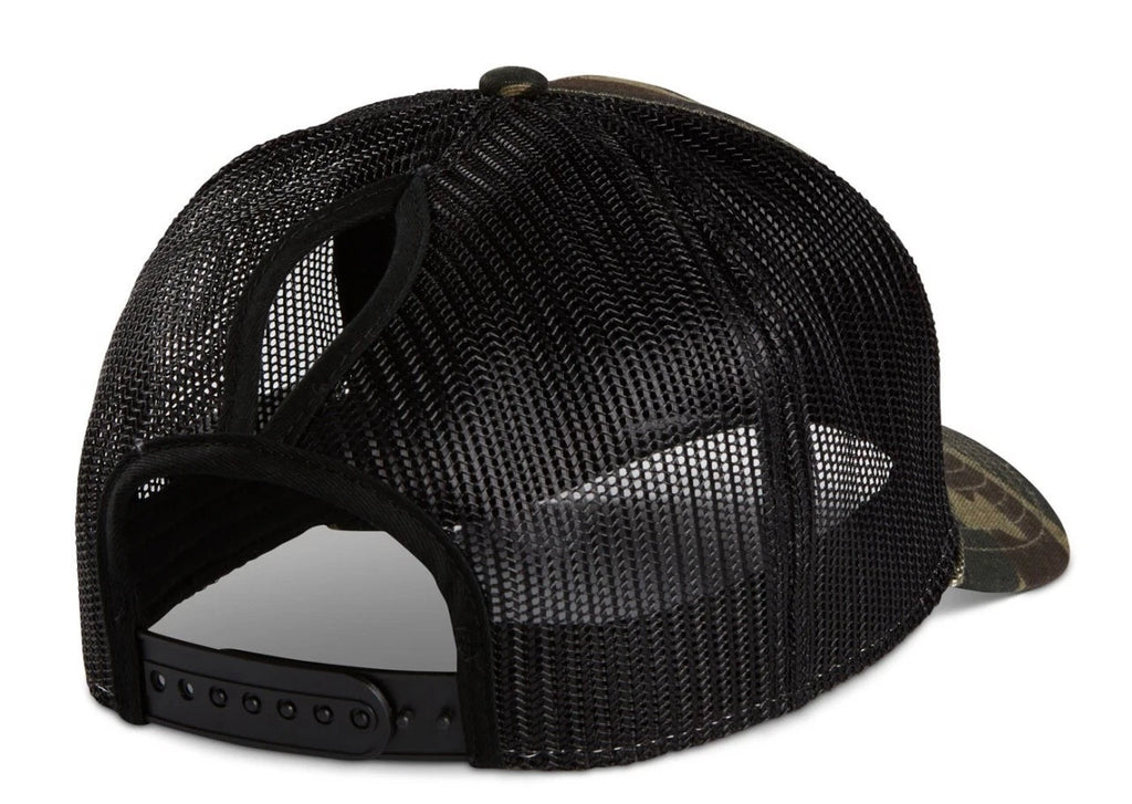Camo Mesh Ponytail Cap for Peterbilt Trucks (Fits All Models)