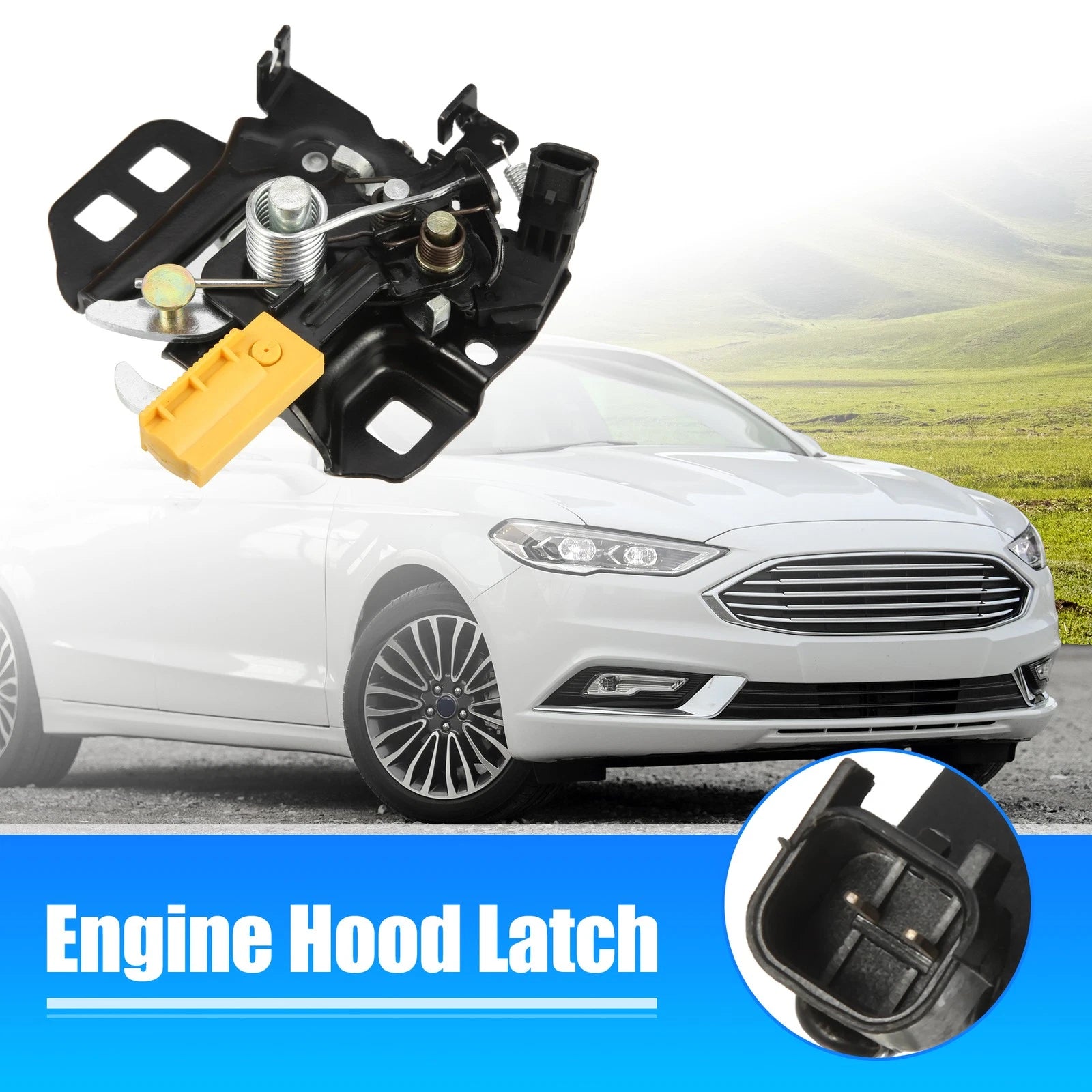 Hood Latch Lock for Ford Fusion (2013–2018) DS7Z16701B Black