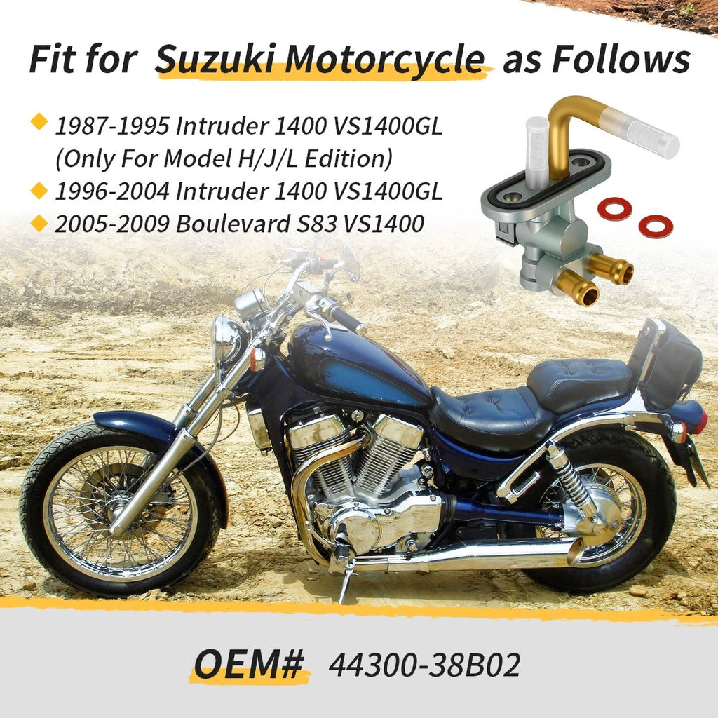 Fuel Cock Petcock w/O-Ring for Suzuki VS1400 Intruder (1987–2009) 44300-38B02