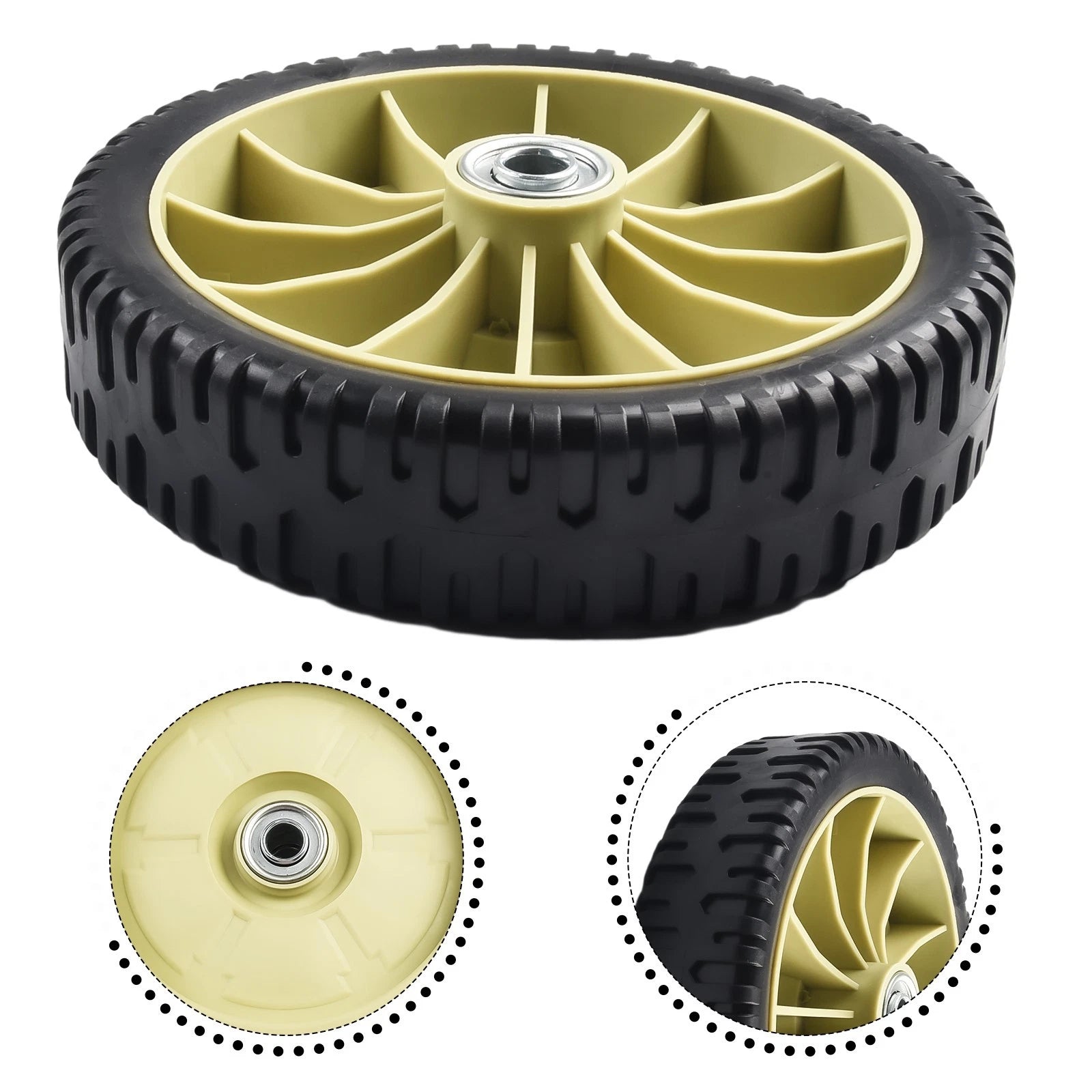 Set of 4 Lawn Mower Wheels for HRJ216 HRJ215 HRJ196 (Front & Rear)