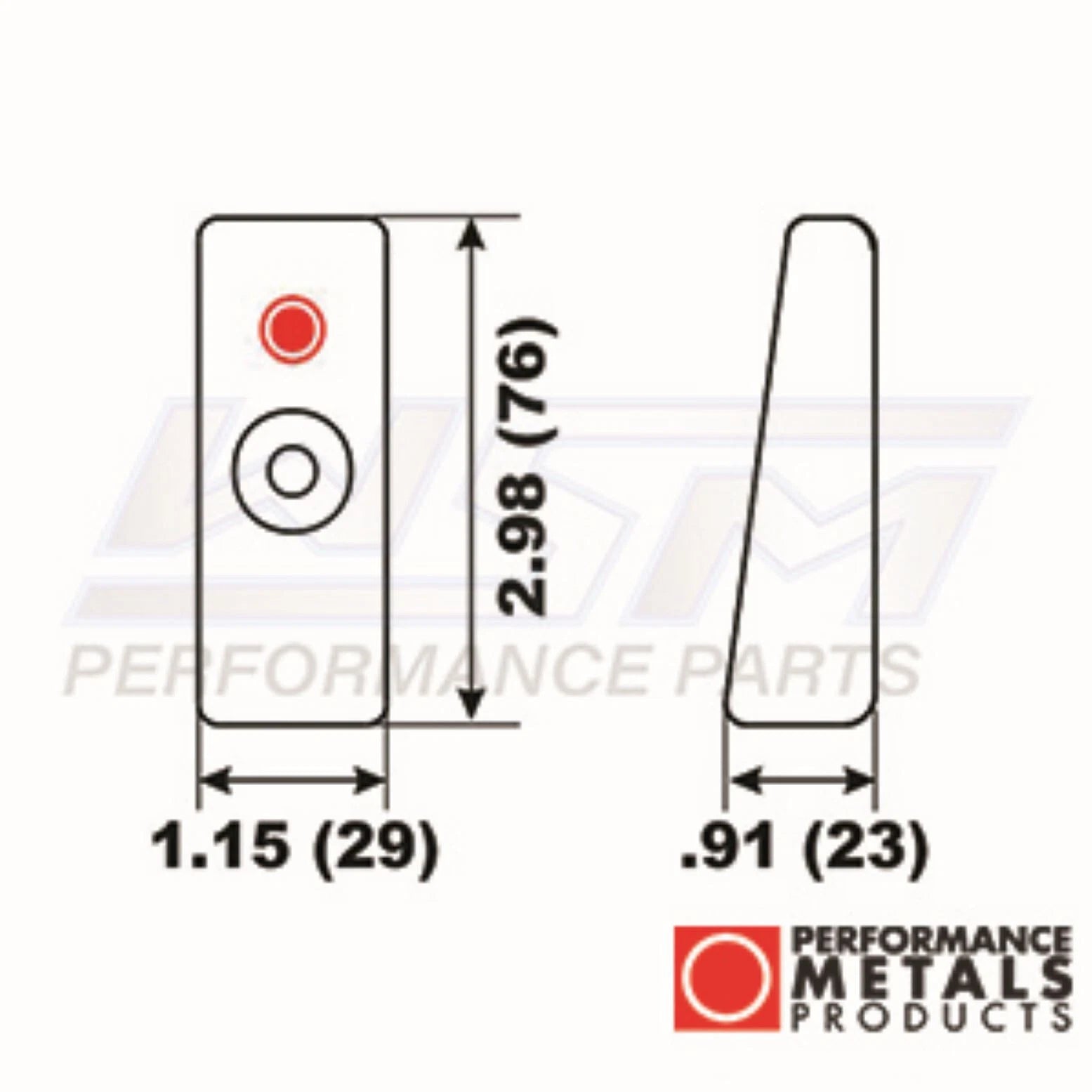 WSM Wedge Anode for Honda Mercury Mariner 30-400 Hp (30–400) PMC00051A
