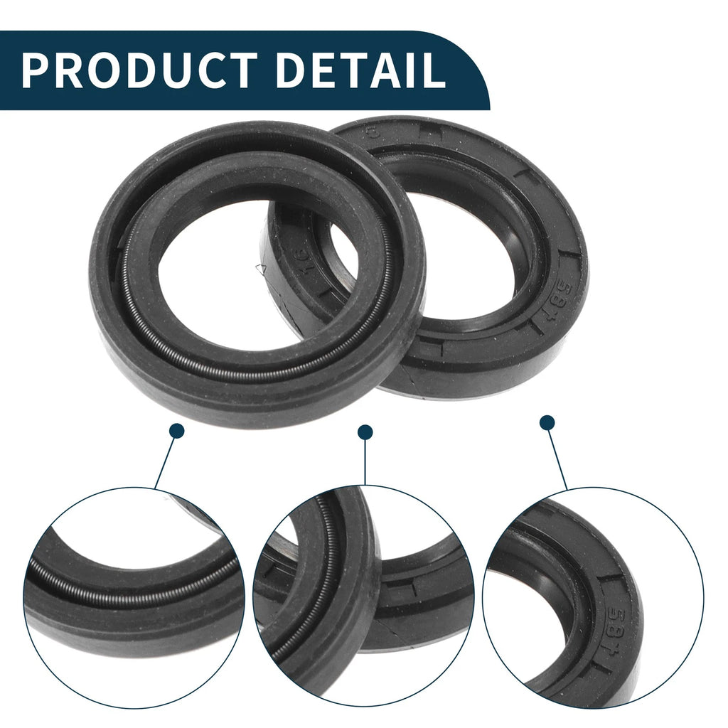 Set of 5 Oil Seal Rotary Shaft Seal NBR Rubber 16x25x5mm