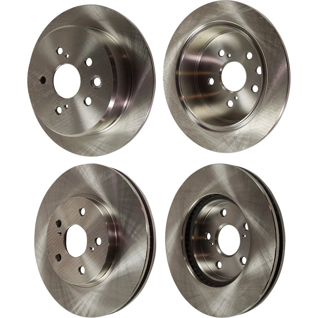 Set of 4 Brake Discs for Lexus IS250 (2006–2015) Plain Surface Cast Iron