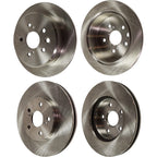 Set of 4 Brake Discs for Lexus IS250 (2006–2015) Plain Surface Cast Iron