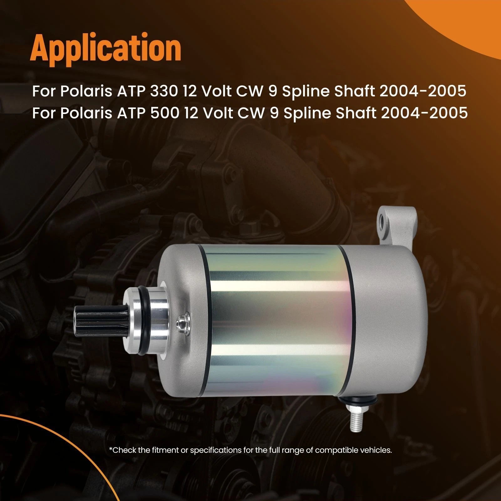 12V Starter Motor for Polaris Trail Blazer 330 (2008–2013) 3084981