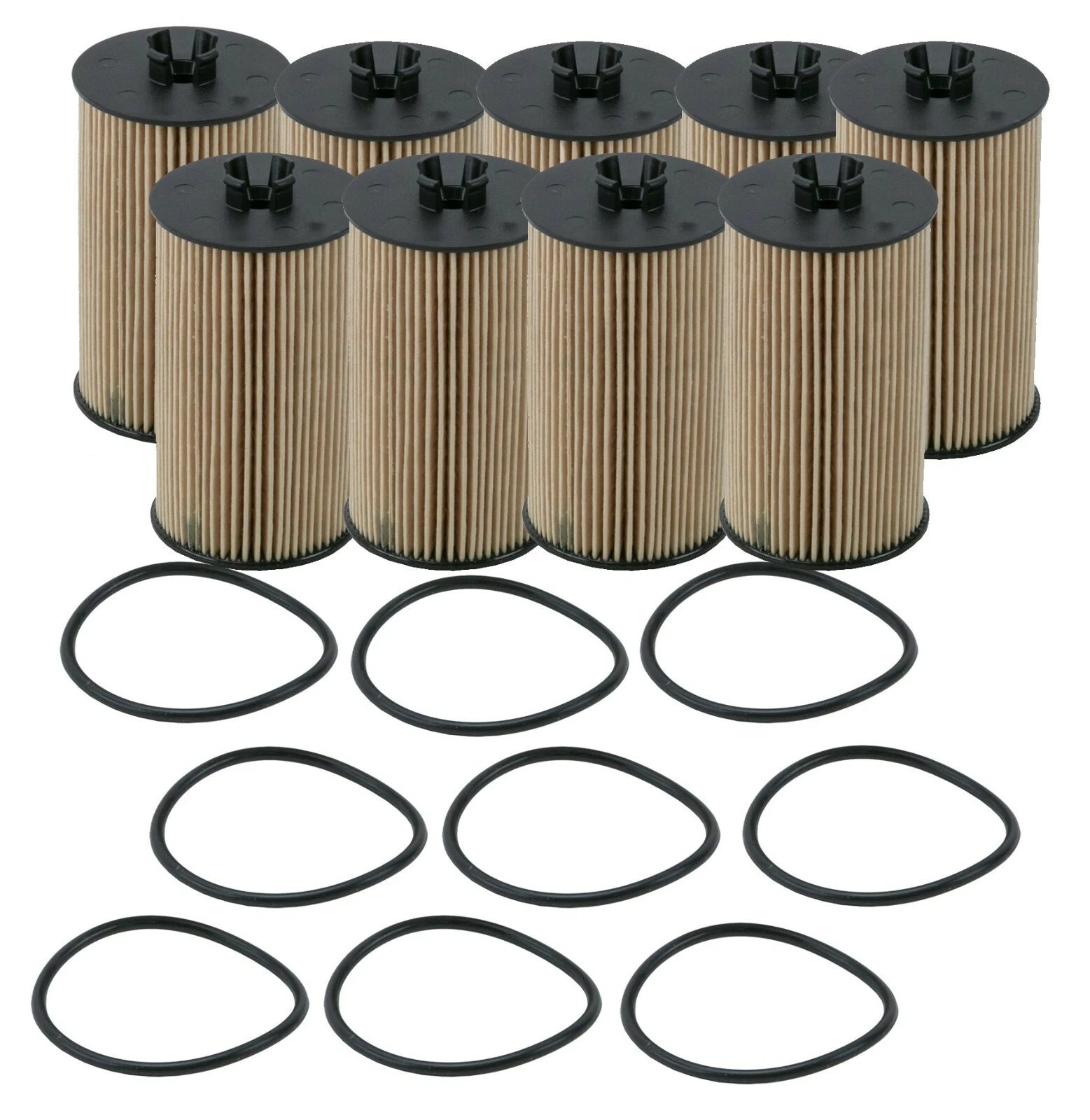 Set of 9 Engine Oil Filters for Buick Chevrolet GMC Pontiac Suzuki (All Years)