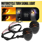 2X Amber Halogen Turn Signal Lights for Universal Motorcycle (All Years)