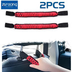 2X Red Headrest Grab Grip Handles for Jeep Wrangler JK (2007–2017)