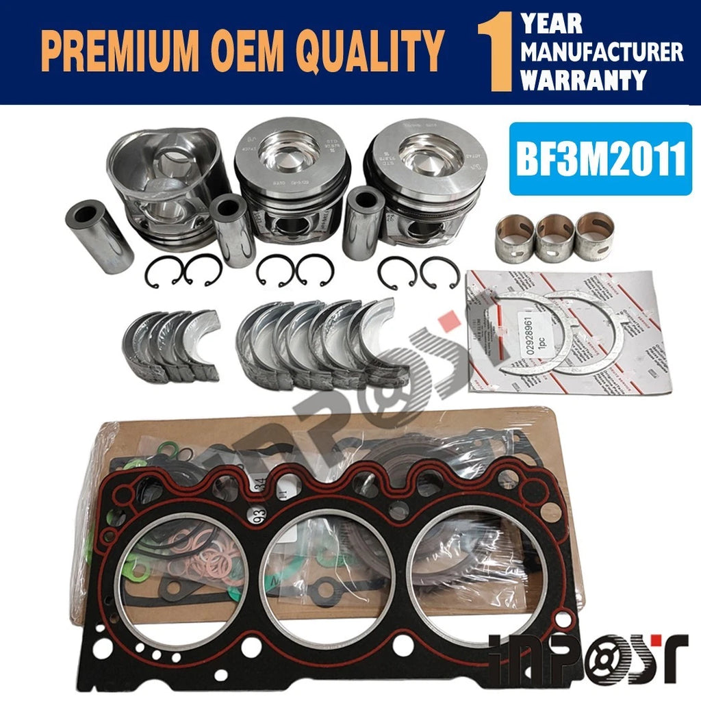 Overhaul Rebuild Kit for Deutz F3M2011 Engine (3 Cylinder STD) 0428-6720