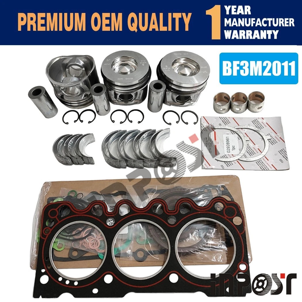 Overhaul Rebuild Kit for Deutz F3M2011 Engine (3 Cylinder STD) 0428-6720
