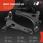2X Front Lower Side Control Arm for Subaru Impreza (2008-2011)