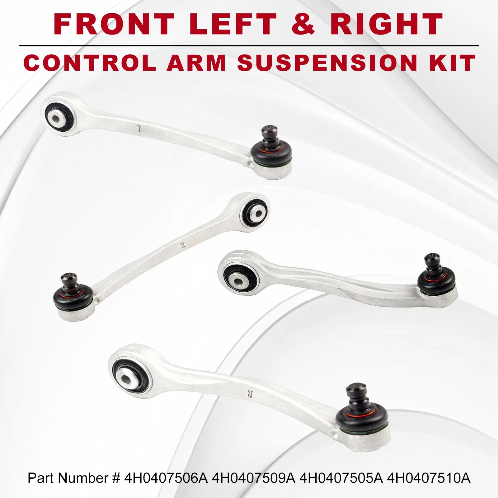 Set of 4 Suspension Control Arms Kit for Audi A8 S8